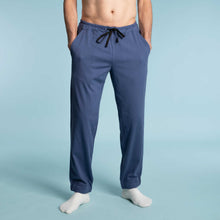 Load image into Gallery viewer, organic cotton joggers indigo