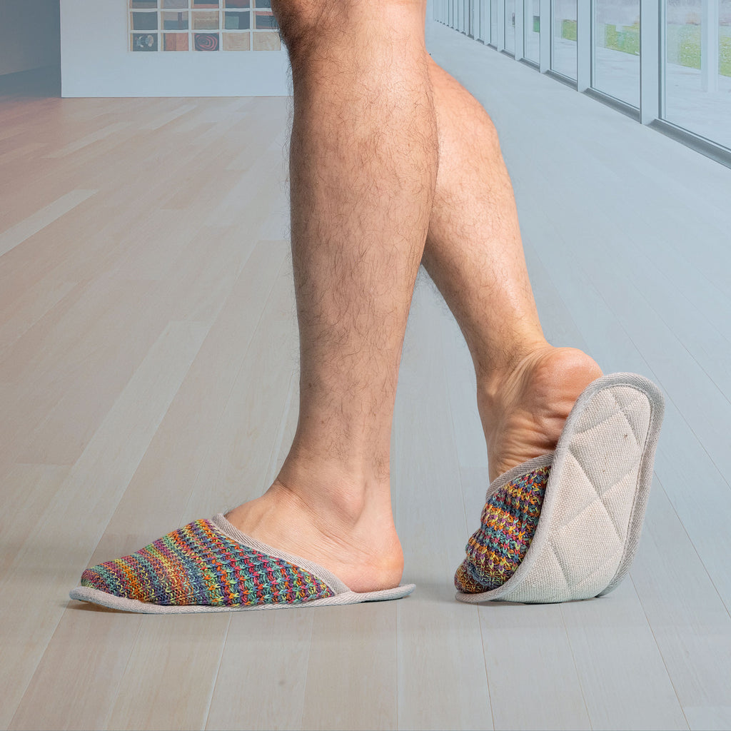organic linen house slippers plastic-free