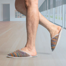 Load image into Gallery viewer, organic linen knit house slippers