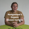 waxing organic cotton shower curtain