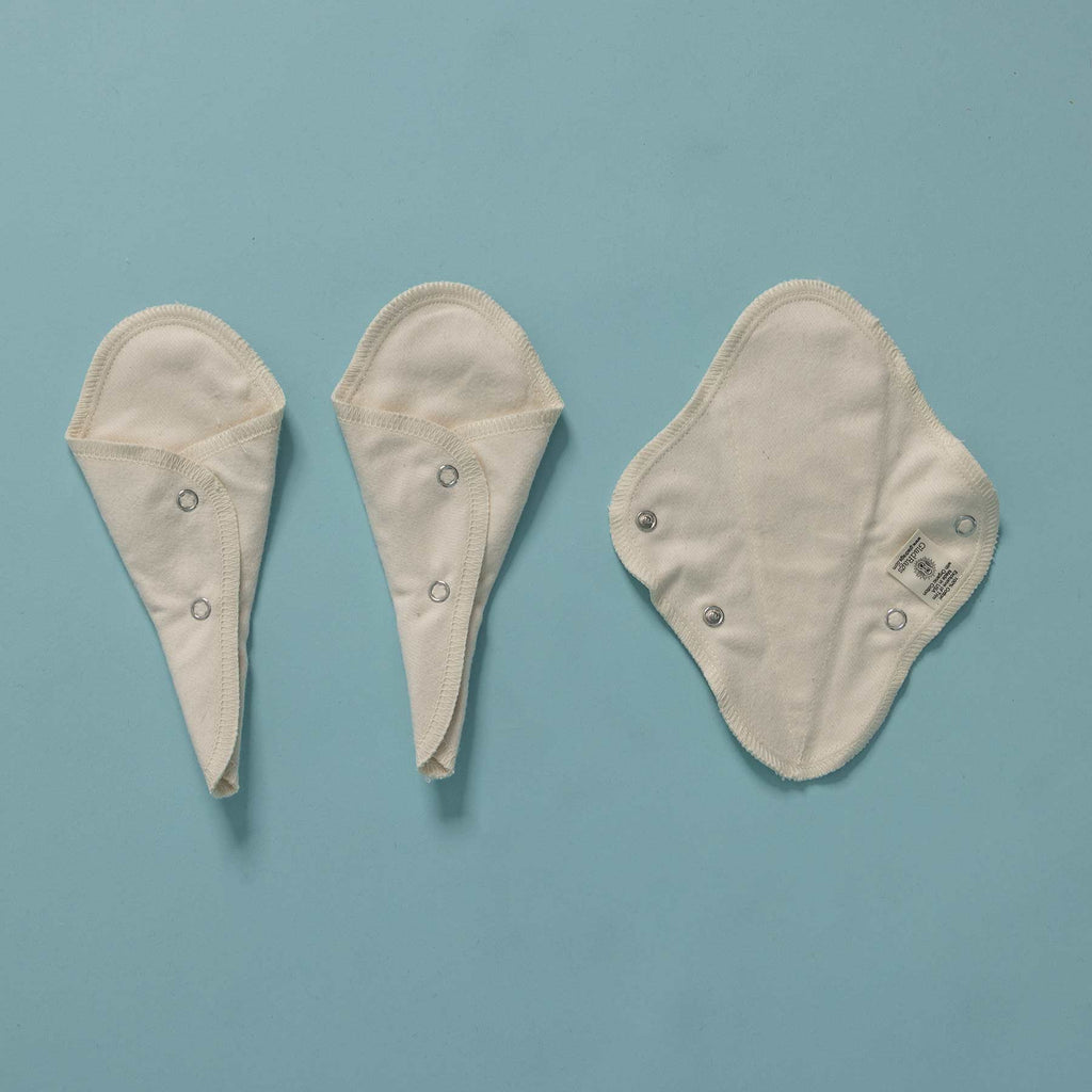 Organic Cotton Thong Pantyliners (USA) (3-Pack) (Latex-free)