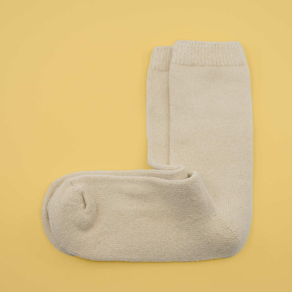 SIMPLICITY 3-Pack Organic Cotton Jersey Crew Socks (Grown & Made in USA) (99% Biodegradable)