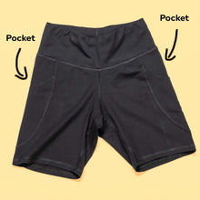 Load image into Gallery viewer, organic cotton workout shorts with pockets