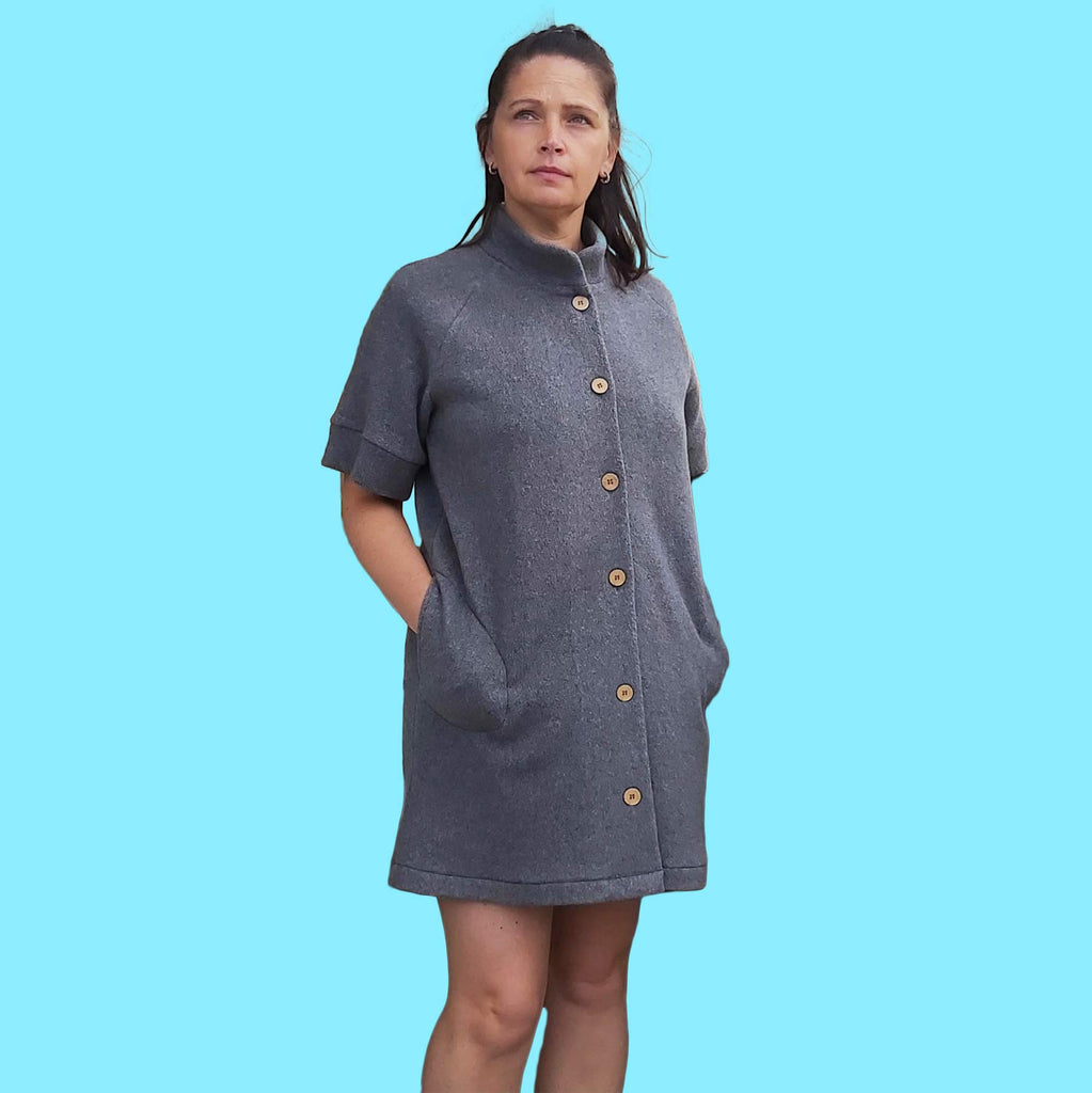 100% organic cotton fleece dress