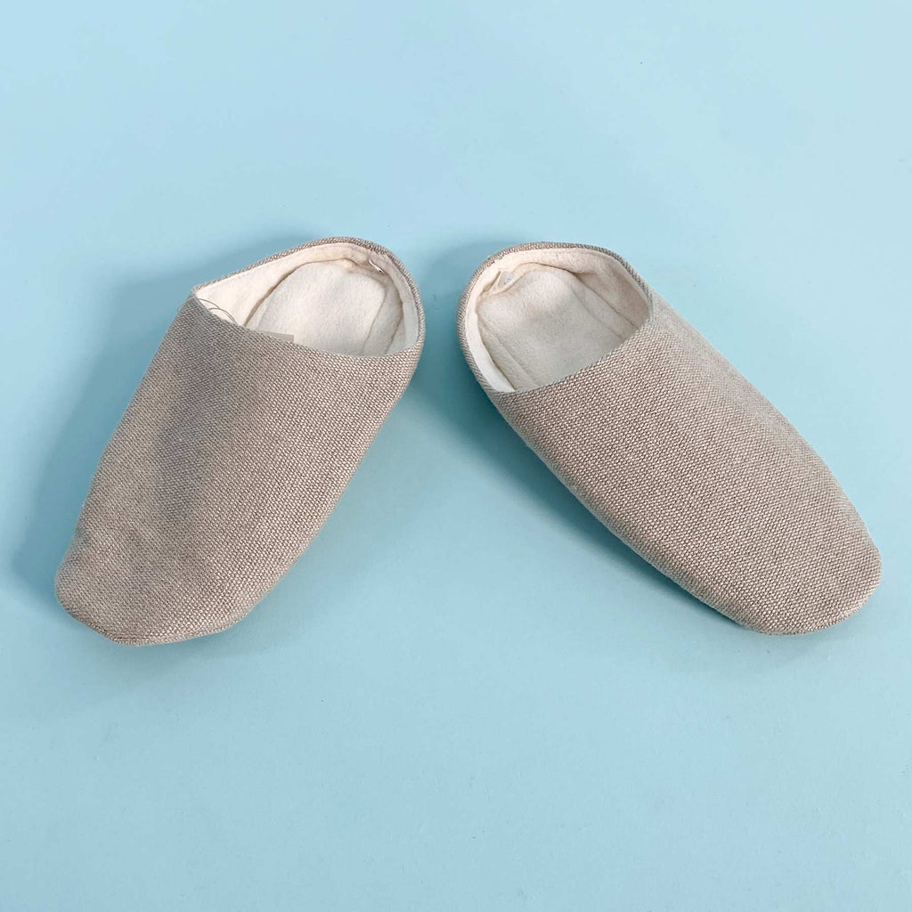 hemp and organic cotton house slippers glue-free