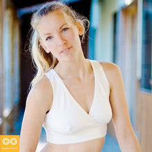 Load image into Gallery viewer, organic cotton bra made in usa