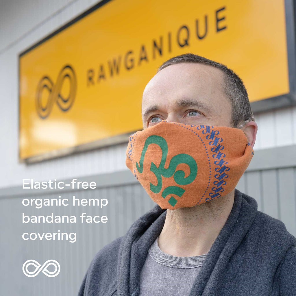 printed hemp bandana