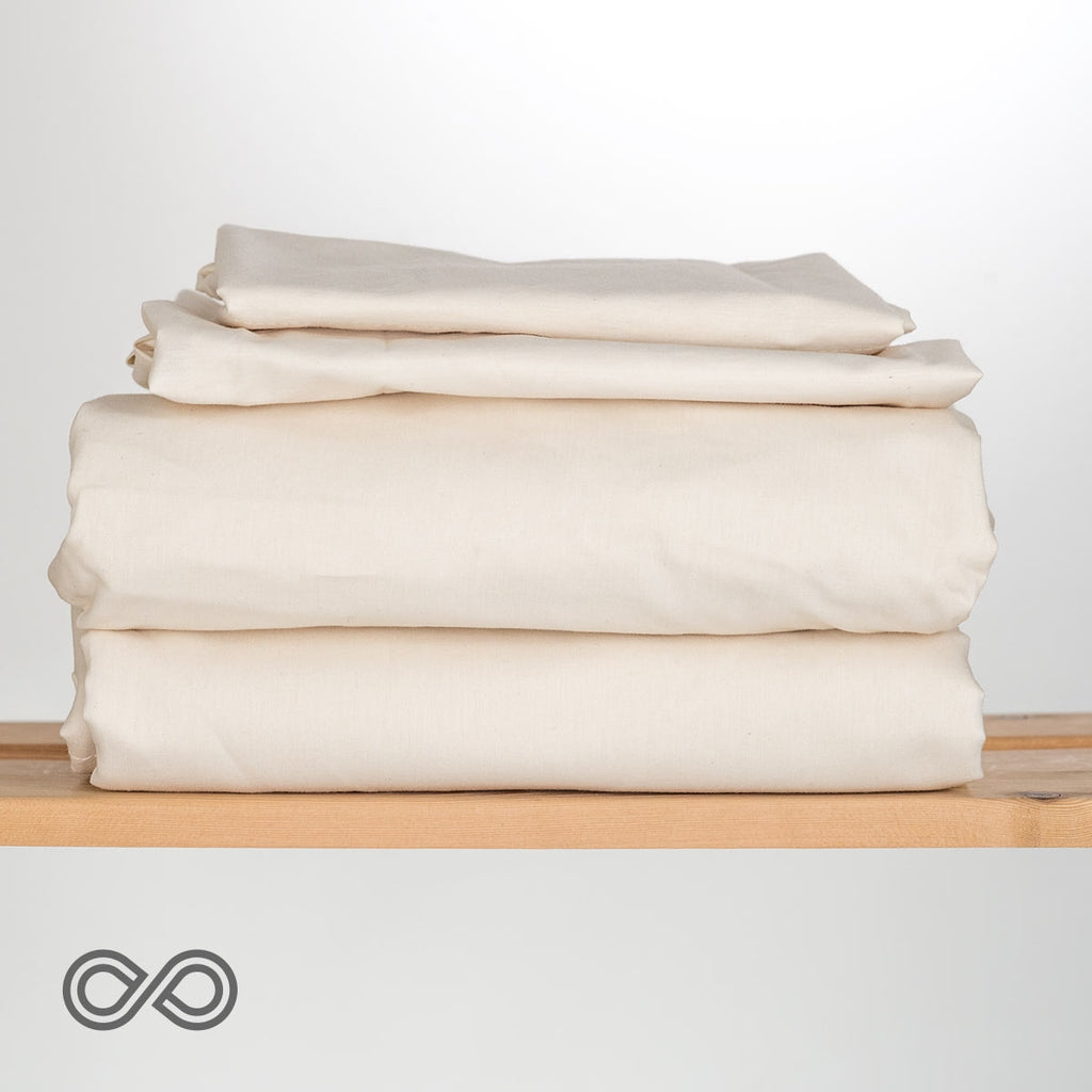 Organic Cotton Percale Sheets Pillowcases Duvet Covers (Grown & Made USA) (Discontinued)
