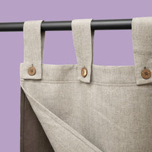 Load image into Gallery viewer, organic linen blackout curtain