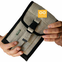 Load image into Gallery viewer, Deluxe Hemp Passport Travel Folio Wallet (With Shoulder Strap) (Closeout)