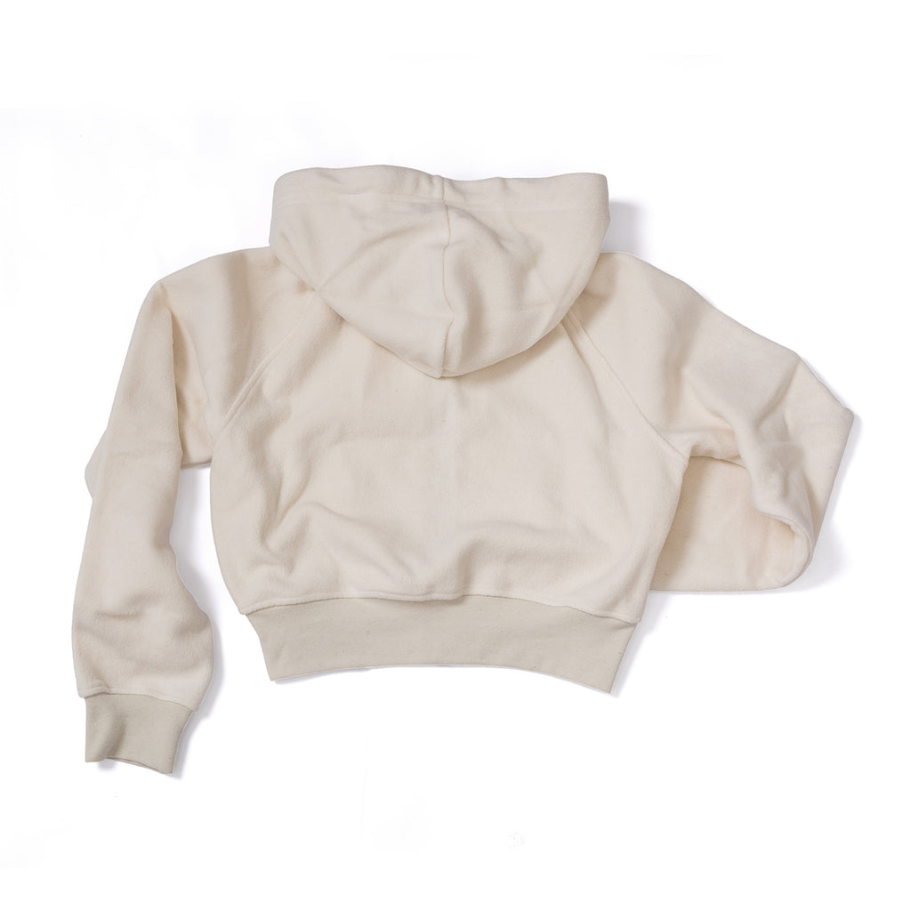 ladies organic cotton fleece hoodie