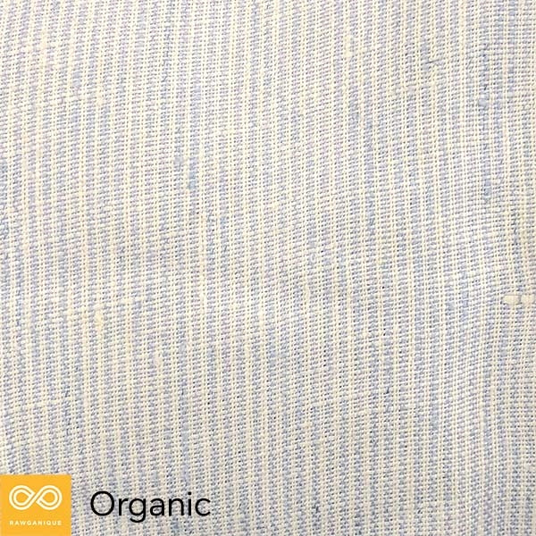 5.75oz 100% Organic Hemp Fabric By The Yard (Blue Pinstripes) (100% Biodegradable)
