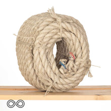 Load image into Gallery viewer, 16mm Organic Hemp Rope (0.64") (3kg Roll) (100% Biodegradable)