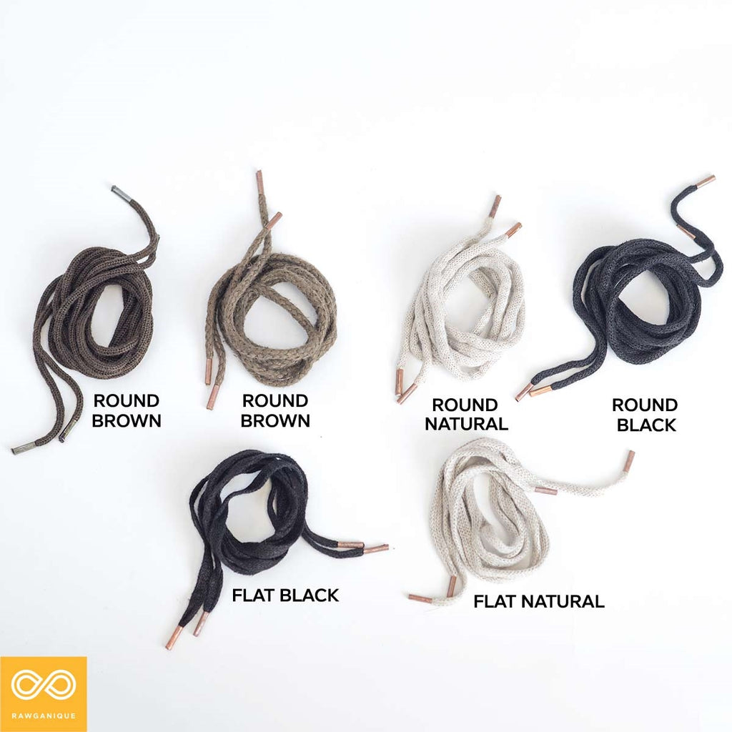 100% hemp shoe laces