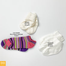 Load image into Gallery viewer, Organic Cotton Socks (Infants &amp; Kids) (Made in USA) (77% Biodegradable)