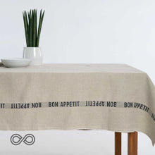 Load image into Gallery viewer, 100% Organic French Linen Heritage Table Cloths (Chemical-free)
