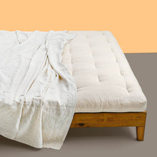 Load image into Gallery viewer, ZEN SLEEPER Firm Organic Cotton Futon (With Pure Wool) (No Fire Retardant Chemicals) (Handmade in USA) (99.99% Biodegradable)