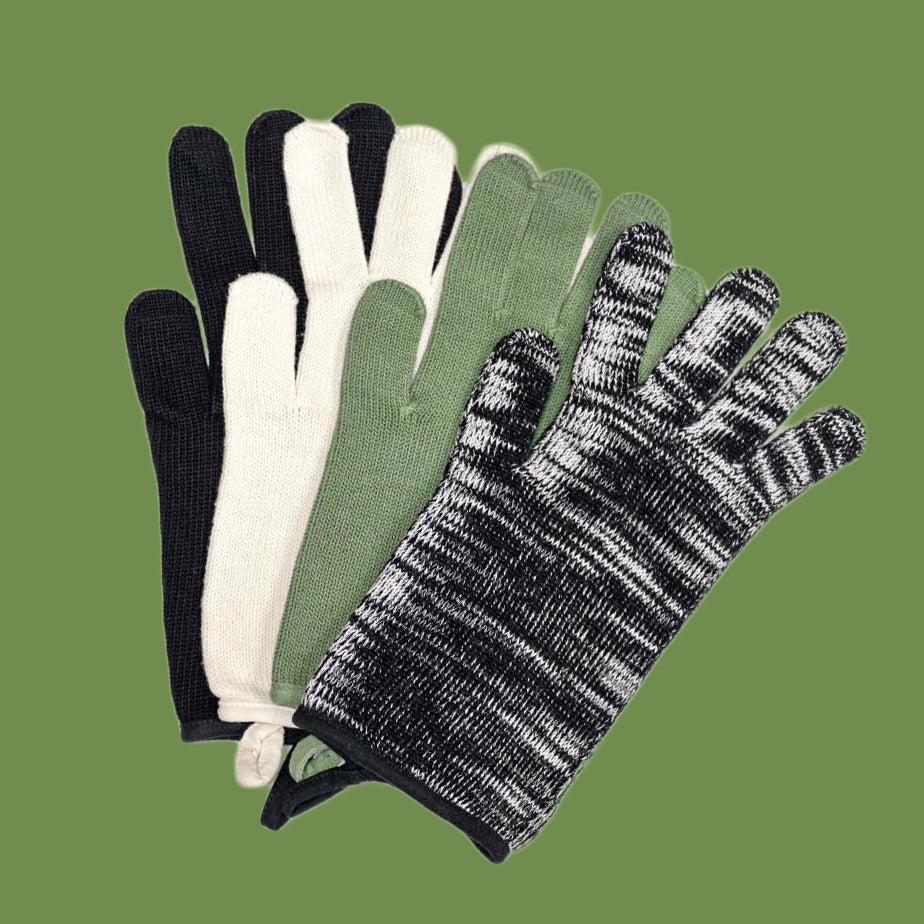 100% organic cotton gloves