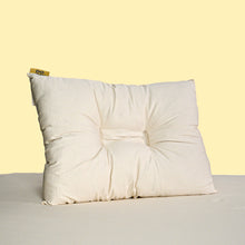 Load image into Gallery viewer, OAHU 100% Wild Kapok Contour Pillow (Organic Cotton Casing) (Handmade in USA) (99.9% Biodegradable)