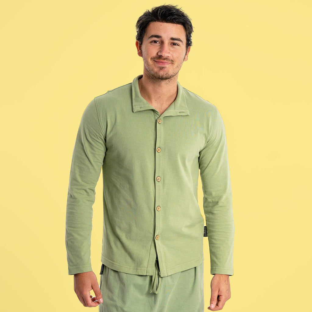 organic cotton knit shirt
