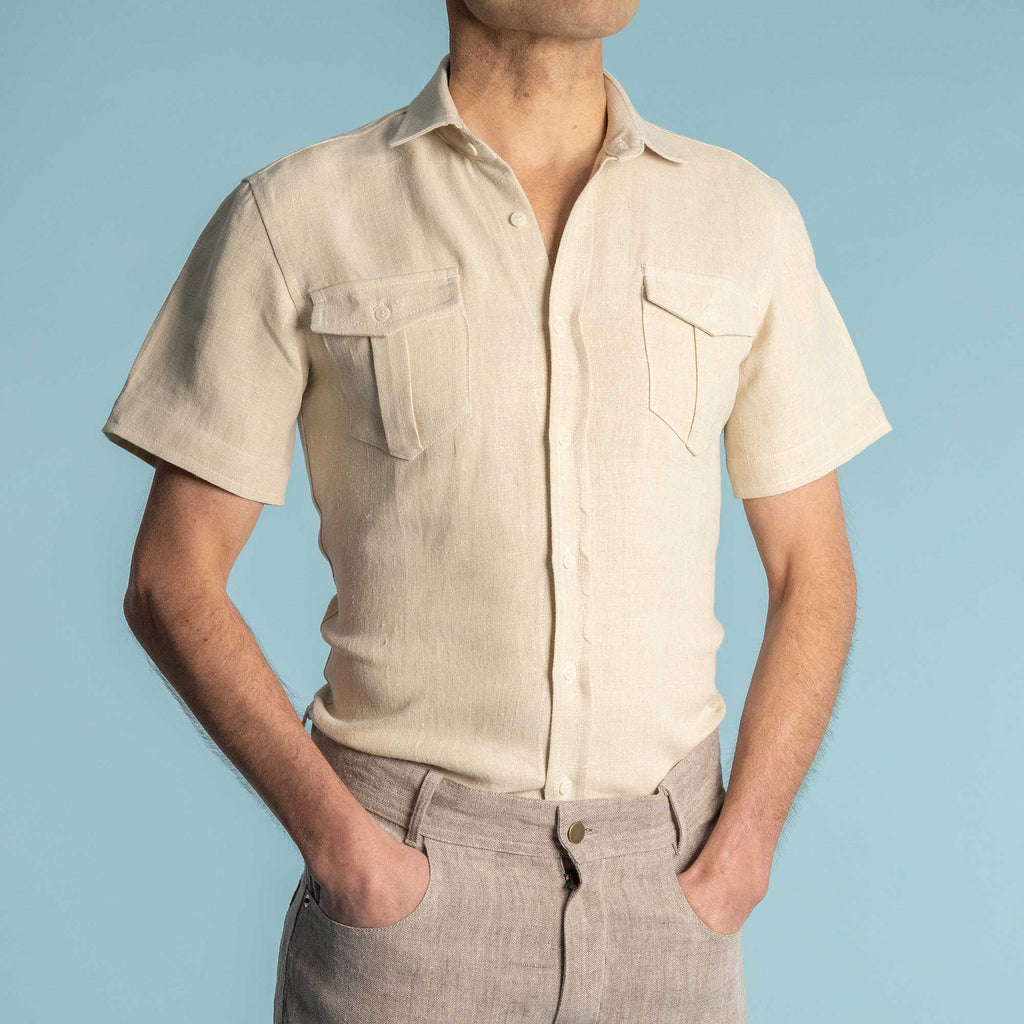 organic hemp short sleeve shirt