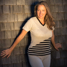 Load image into Gallery viewer, AUVERGNE V Neck 100% Organic Hemp Tee (99.99% Biodegradable)