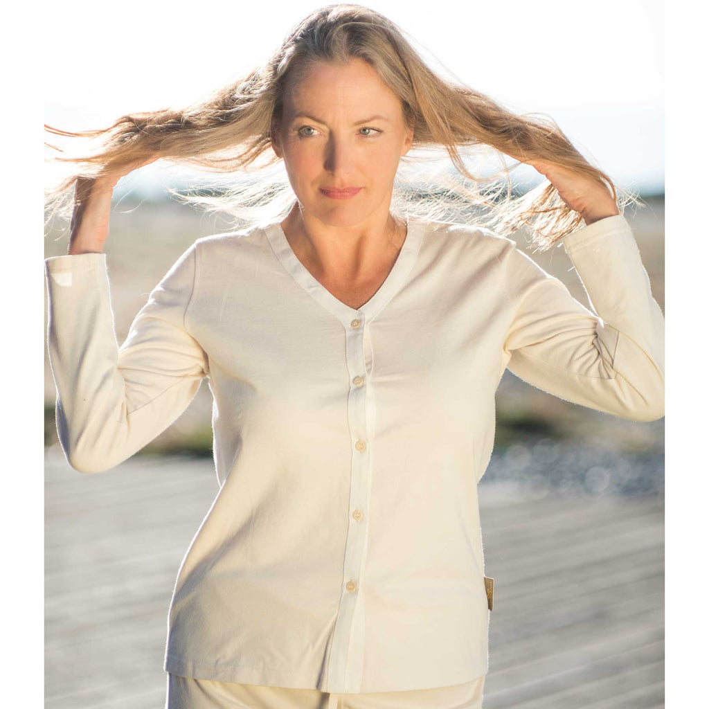 women's organic cotton lounge top