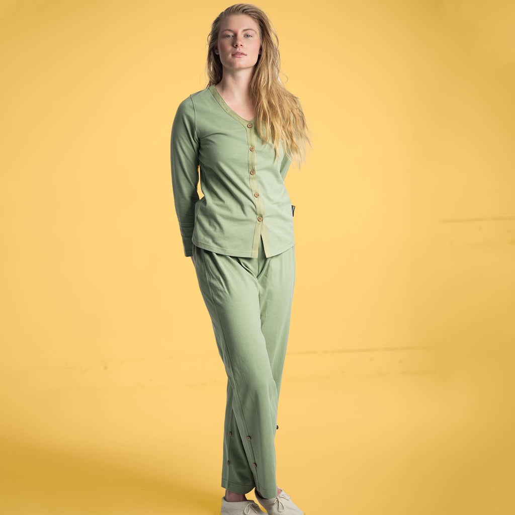elastic-free organic cotton pajama pants
