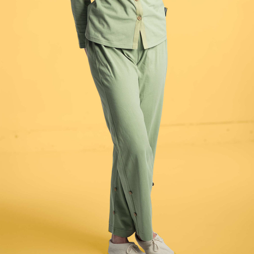 elastic-free organic cotton pajama bottom