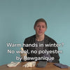 warm organic cotton gloves