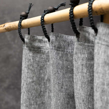 Load image into Gallery viewer, gray hemp shower curtain