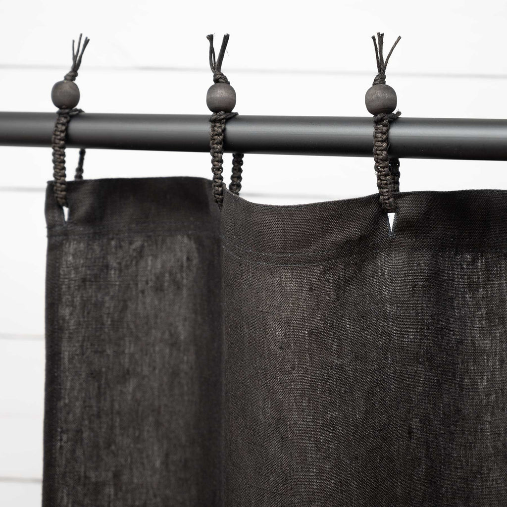 hemp shower curtain