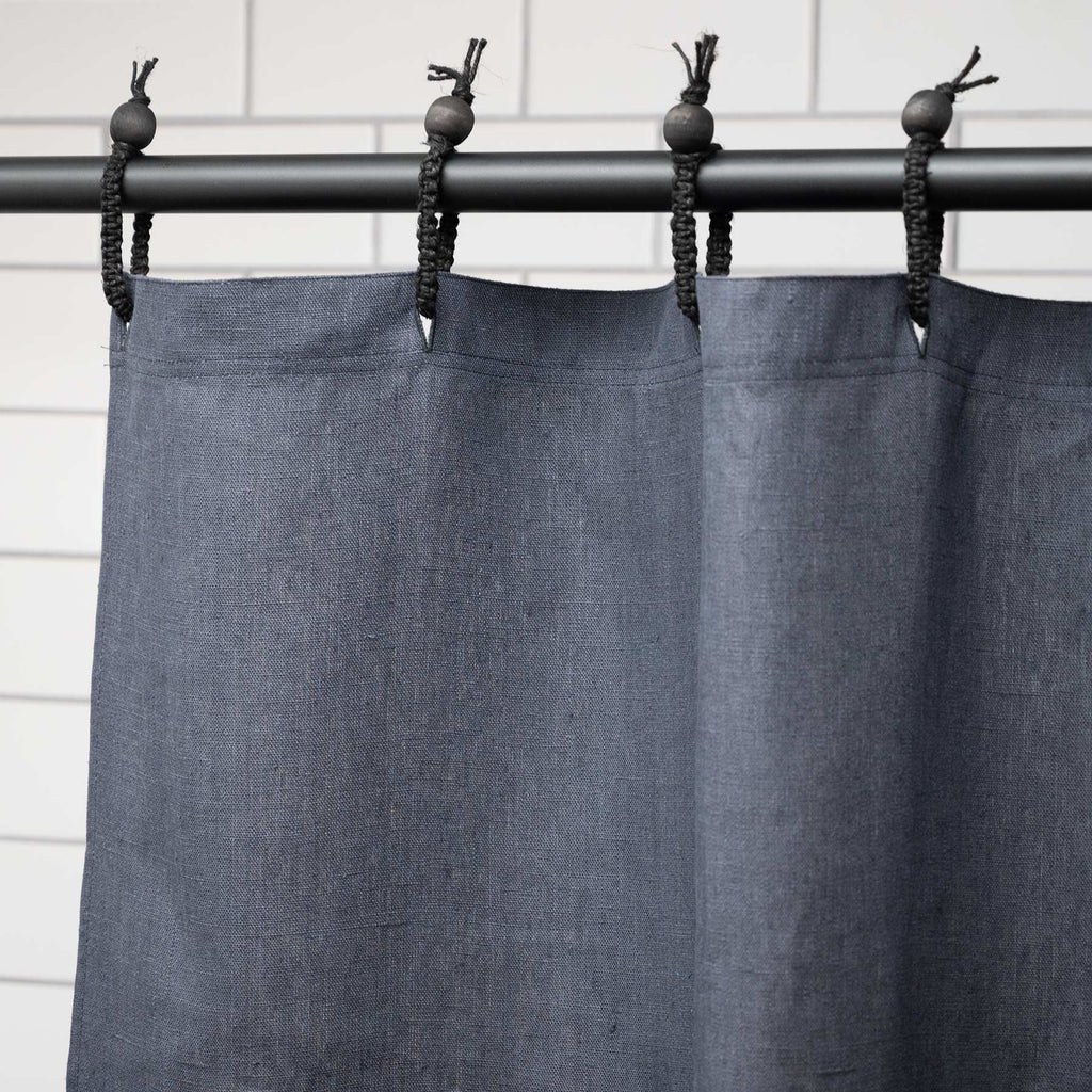 100% hemp shower curtain