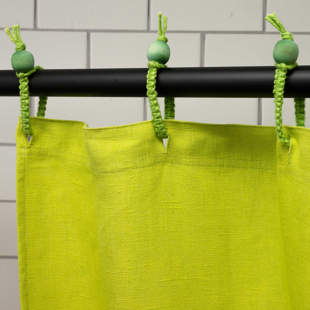 100% hemp shower curtain
