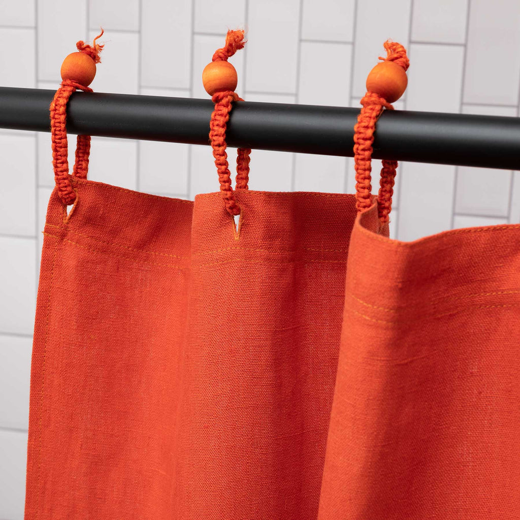hemp shower curtain