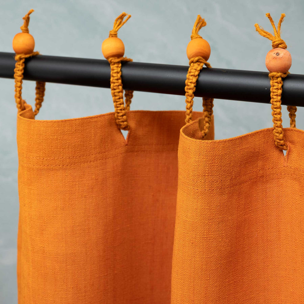 hemp shower curtain