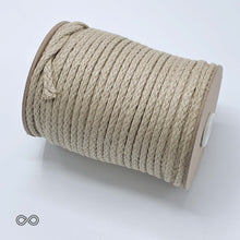 Load image into Gallery viewer, 4.5mm Organic Hemp Braided Cord (50m roll; ~164') (100% Biodegradable)