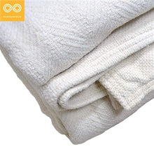 Load image into Gallery viewer, 100% Organic Cotton Chenille Herringbone Blanket (Grown &amp; Made in USA) (Rare, Discontinued) (99.99% Biodegradable)