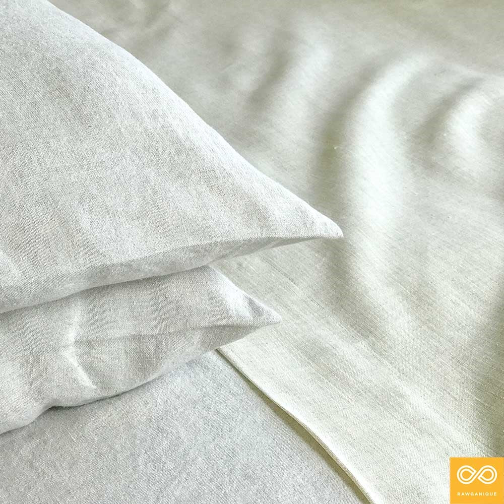 Fine 6.35oz Parisian Organic French Linen Bed Sheets (99.9% Biodegradable)