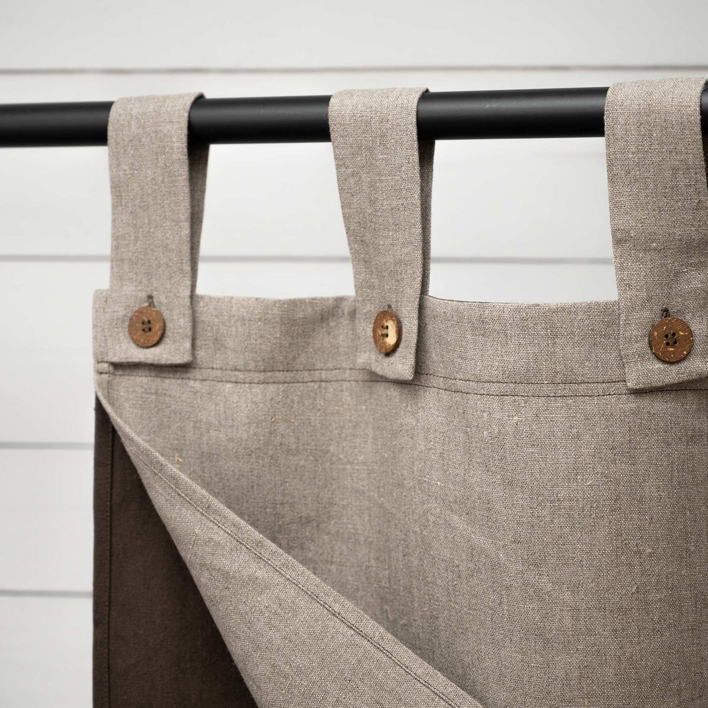 organic linen blackout curtain