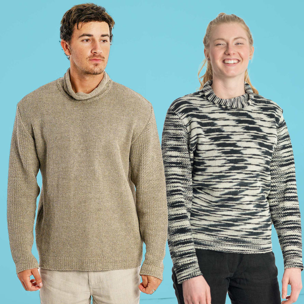 organic linen sweater