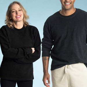 organic cotton fleece sweatshirt