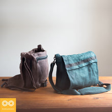 Load image into Gallery viewer, HILLSDALE 100% Organic Hemp Courier Bag (6”x11.5”x13.5”)