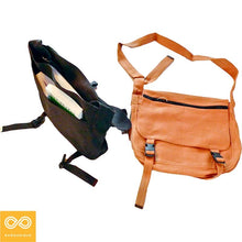 Load image into Gallery viewer, HEMPVILLE Organic Hemp Classic Courier Messenger Bag (Closeout) (98% Biodegradable)