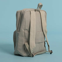Load image into Gallery viewer, MASSACHUSETTS 100% Organic Hemp Stiff Canvas Backpack With Luggage Handle Pocket Sleeve (17x11x6) (99.5% Biodegradable)