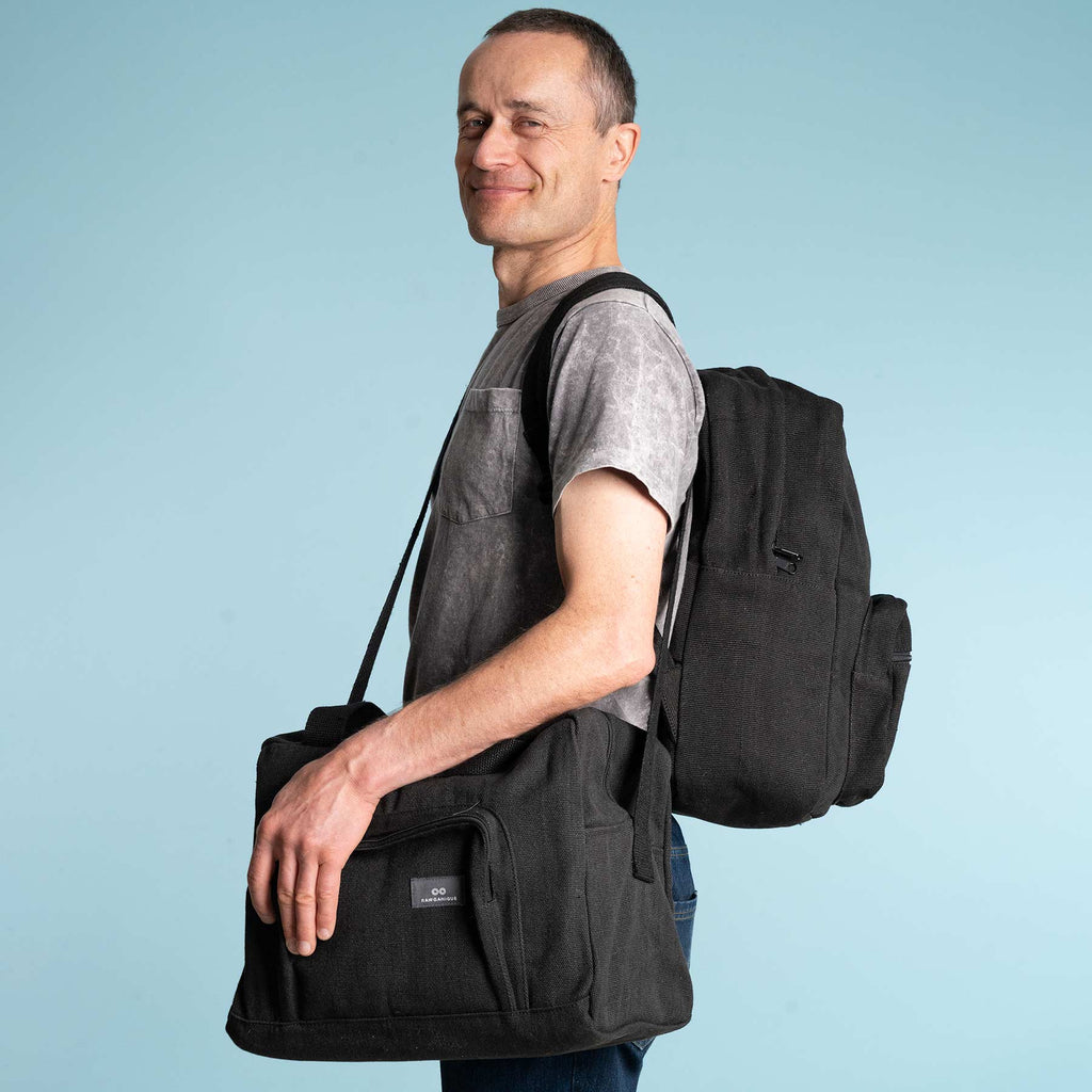 hemp duffel bag