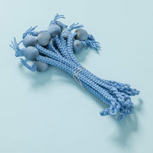 Load image into Gallery viewer, Hemp Macrame Curtain Rings with Wooden Button (12) (Handmade) (100% Biodegradable)