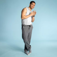 Load image into Gallery viewer, elastic-free 100% organic cotton fleece sweat pants