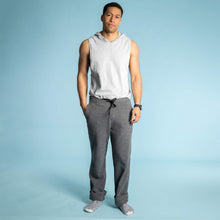 Load image into Gallery viewer, elastic-free organic cotton fleece sweat pants