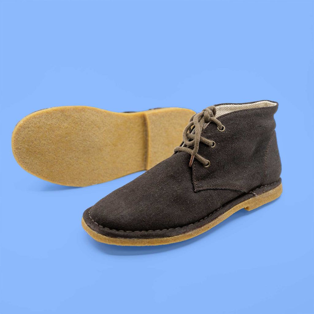 DOWNTON Organic Hemp High Tops With Natural Rubber Sole (Men's Sizes)